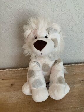 Little Giraffe Lion Plush Stuffed Baby Toy White Gray Blue Pink Polka Dot Spots